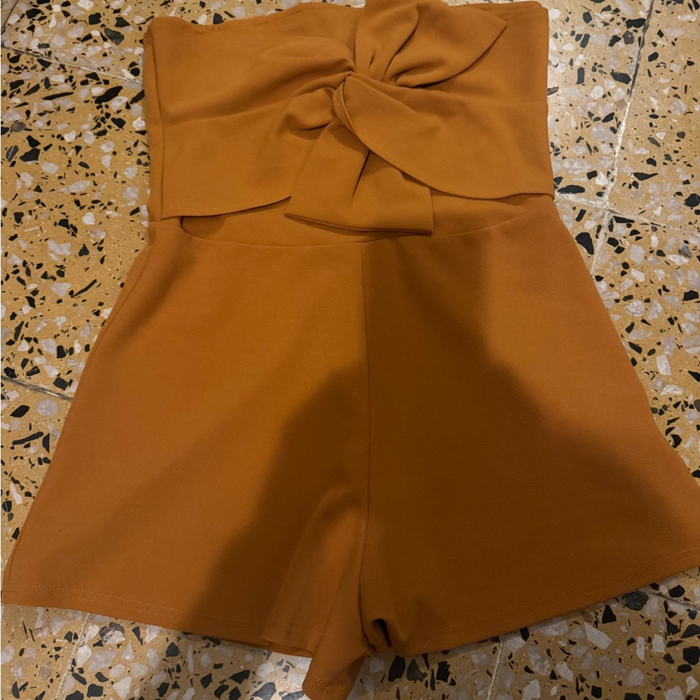 Haute Monde High Waist Shorts in Rust